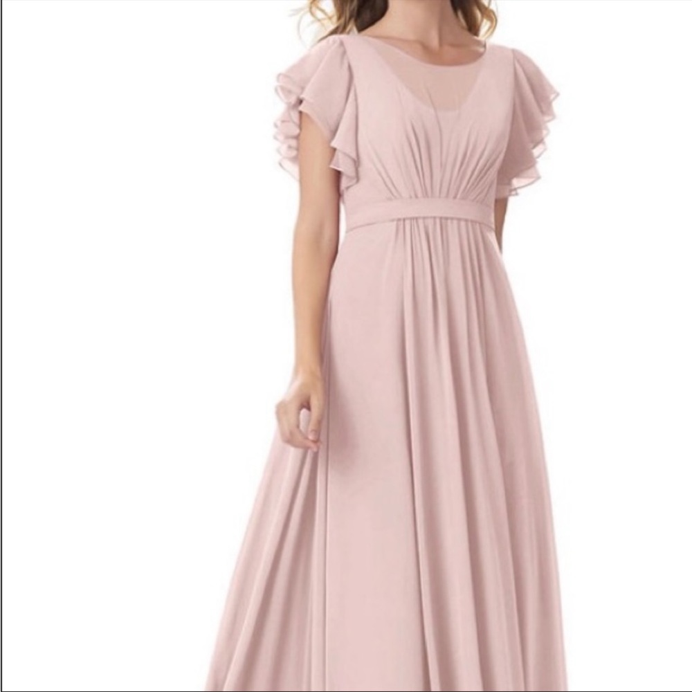 Dusty Pink Azazie Daphne Dress
